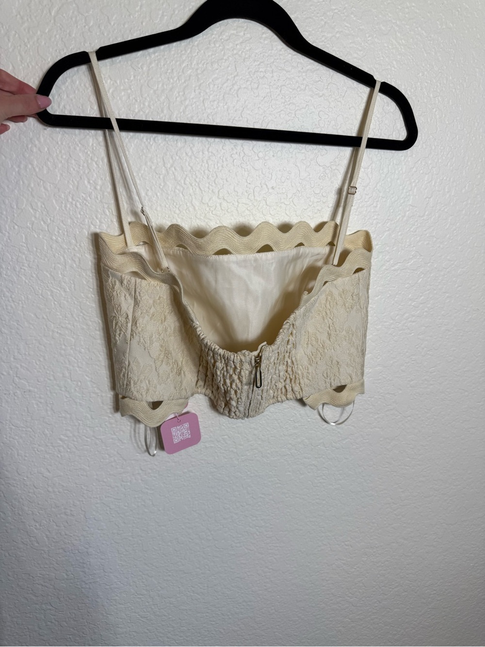 CLEA Kalina Ric Rac Top In Neutral - Picture 5 of 10